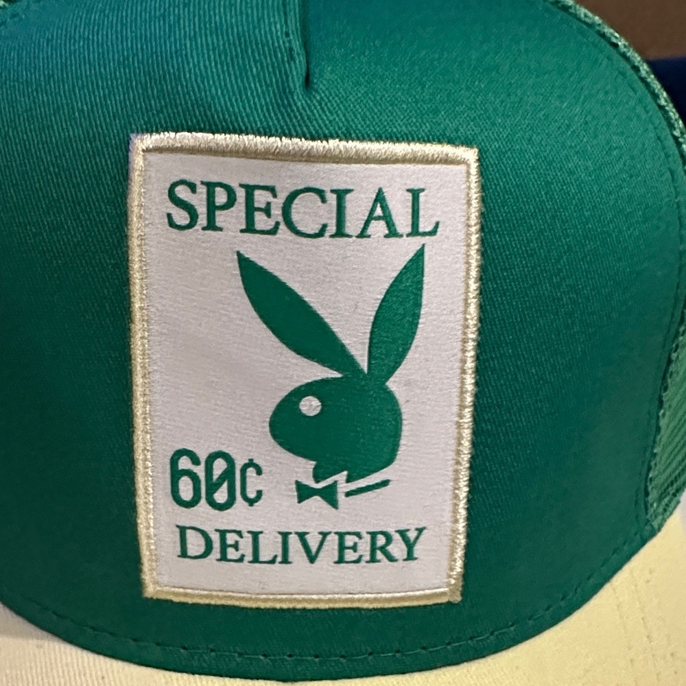 PLAYBOY Green and Cream Cap - Picture 4 of 4